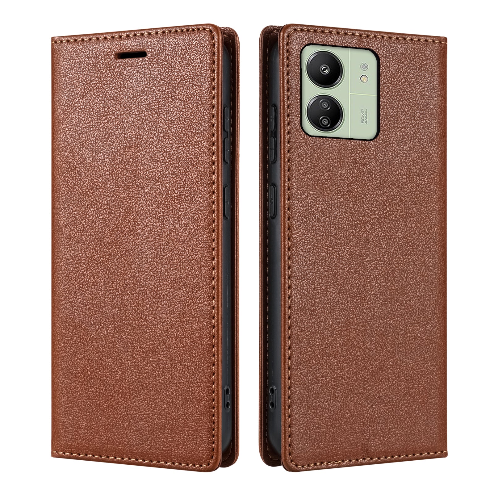 BKS-001 For Xiaomi Redmi 13C 4G / Poco C65 4G Case PU Leather Cover Magnetic Drop-resistant Shell BKS-001 For Xiaomi Redmi 13C 4G / Poco C65 4G Case PU Leather Cover Magnetic Drop-resistant Shell